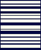 Classic Navy Ivory Stripe Pattern Rug