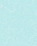 Aqua Swirl Patterned Abstract Rug