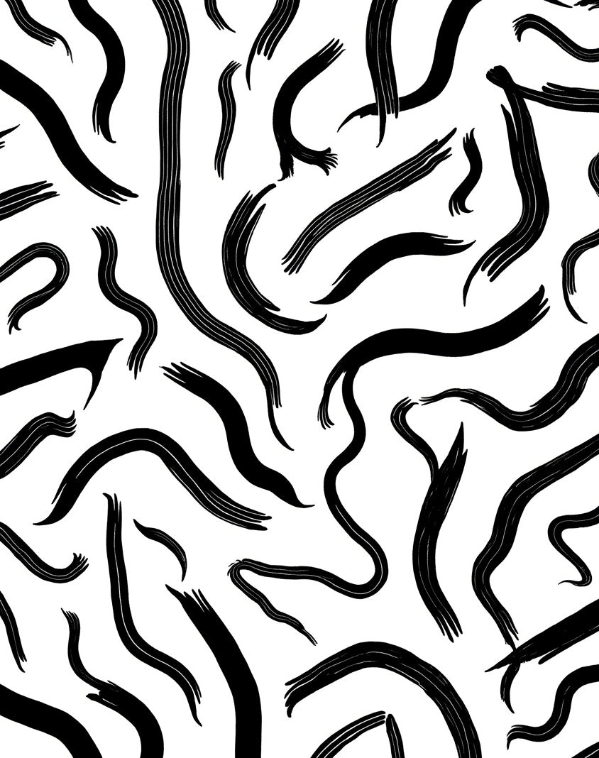 Abstract Brushstroke Modern Classic Pattern Rug