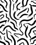 Abstract Brushstroke Modern Classic Pattern Rug