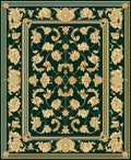 Classic Golden Floral Garden Rug