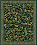 Botanical Vine Detailed Pattern Rug