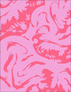 Pink Coral Abstract Brushstrokes Rug