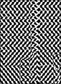 Black White Abstract Geometric Stripe Design Rug