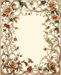 Elegant Floral Vine Pattern Rug