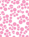 Pretty Pink Circles Pattern Rug