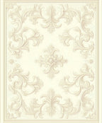 Elegant Ornate Floral Scrolls Rug