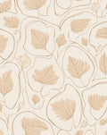 Abstract Botanical Leaf Outline Rug