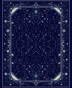 Midnight Sky Celestial Constellations Rug