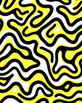 Bold Labyrinth Yellow Graphic Rug