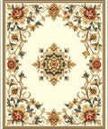 Ornate Floral Scrollwork Design Rug