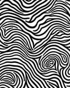 Bold Black White Swirl Pattern Rug