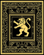 Golden Lion Regal Geometric Design Rug