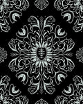 Intricate Floral Swirl Pattern Design Rug