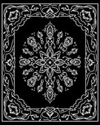 Ornate Floral Mandala Pattern Rug