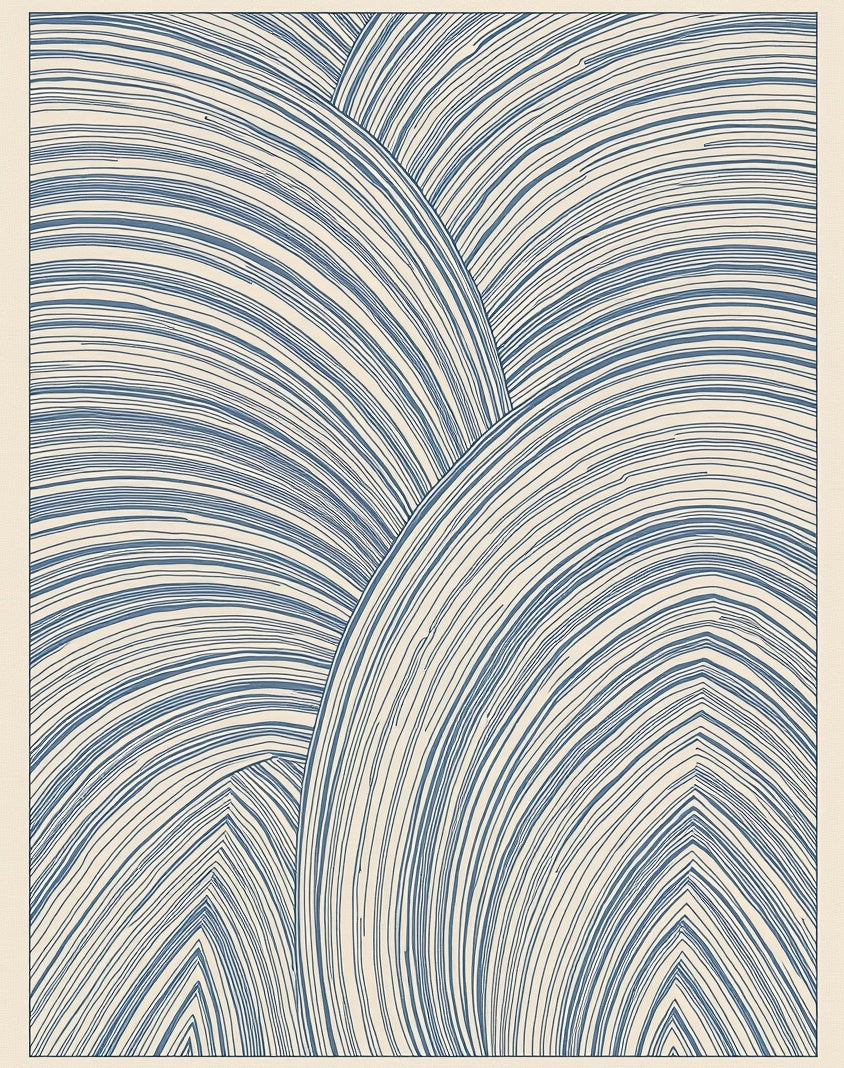 Abstract Ripple Pattern Rug