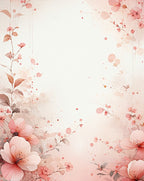 Soft Pink Blossom Watercolor Rug
