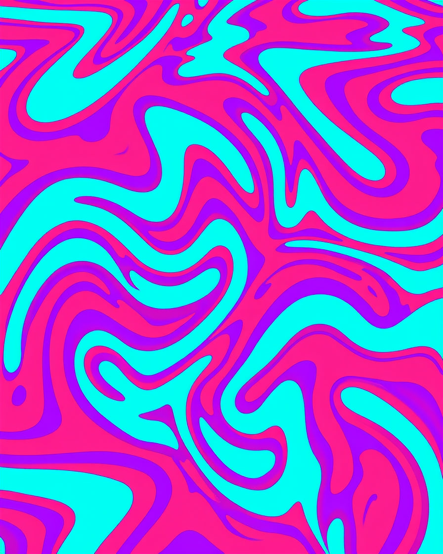 Vibrant Swirl Abstract Rug