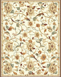 Intricate Floral Vine Pattern Rug