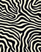 Bold Black and Cream Zebra Rug