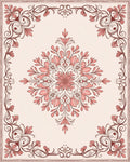 Floral Medallion Vintage Style Rug