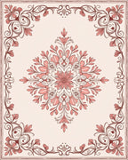 Floral Medallion Vintage Style Rug