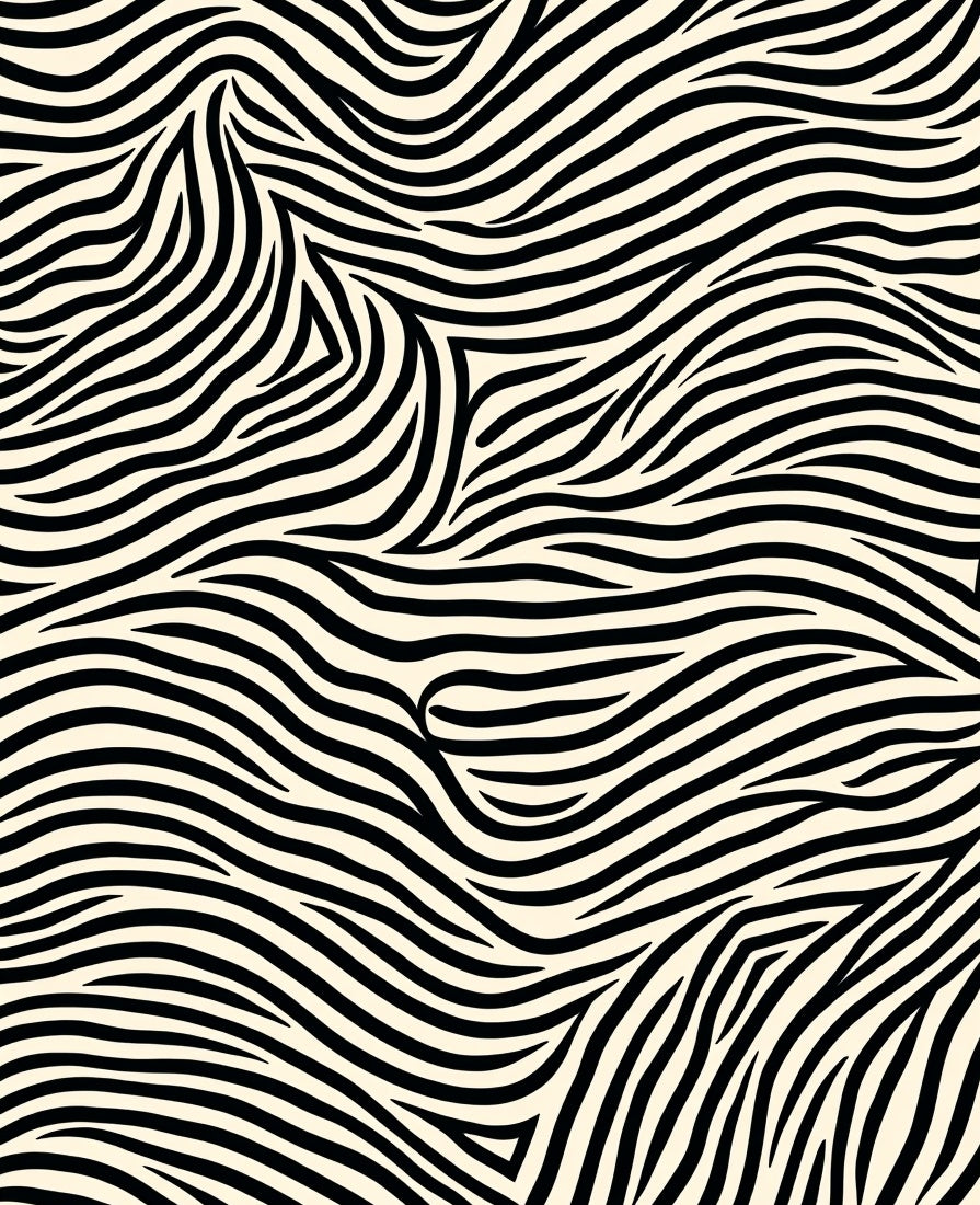 Bold Swirl Abstract Design Rug