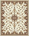 Elegant Floral Central Medallion Rug