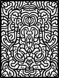 Intricate Organic Paisley Pattern Rug
