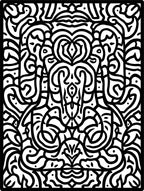 Intricate Organic Paisley Pattern Rug