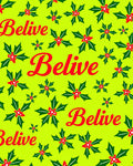 Bright Yellow Holly Berry Calligraphy Rug
