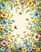 Whimsical Butterflies Blooms Garden Rug