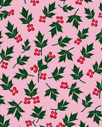 Pink Holly Berry Sprig Rug