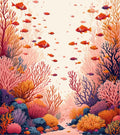 Coral Reef Fish Splash Design Rug