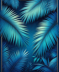 Tropical Leaf Pattern Abstract Rug