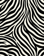 Bold Black and White Zebra Stripes Rug