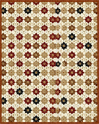 Geometric Floral Patterned Vintage Rug