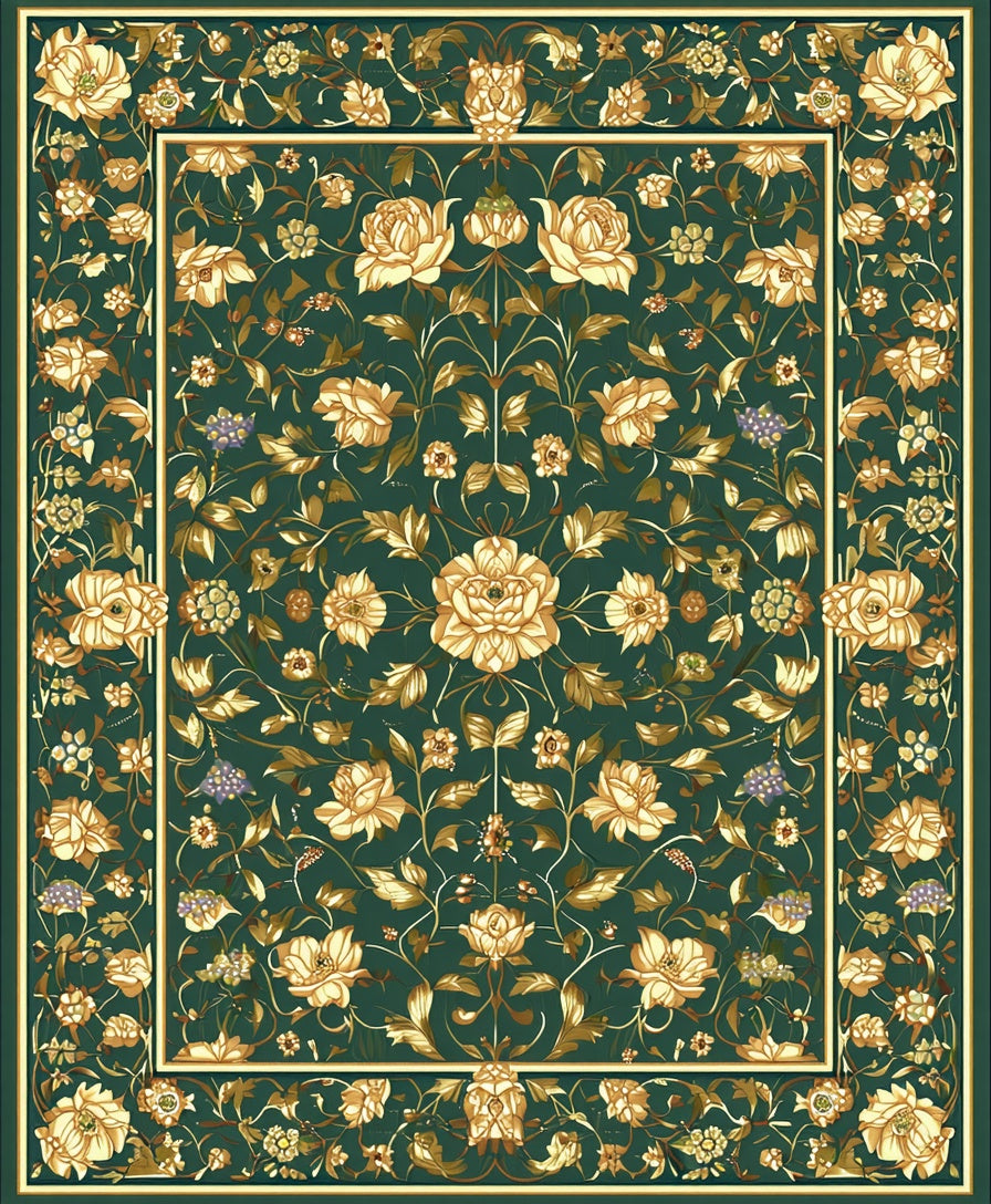 Rich Floral Botanical Garden Rug