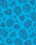 Feather Pattern Line Art Rug
