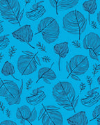 Feather Pattern Line Art Rug