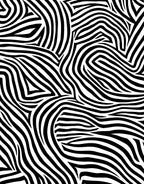 Bold Black White Abstract Stripes Rug