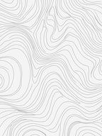 Abstract Contour Line Pattern Rug