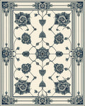Classic Floral Medallion Pattern Rug