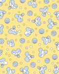 Blue Floral Abstract Pattern Rug