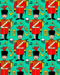 Red Soldier with Musical Instruments Rug