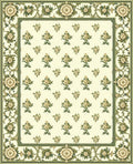 Regal Floral Patterned Cream Rug