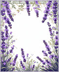 Purple Lavender Floral Nature Design Rug