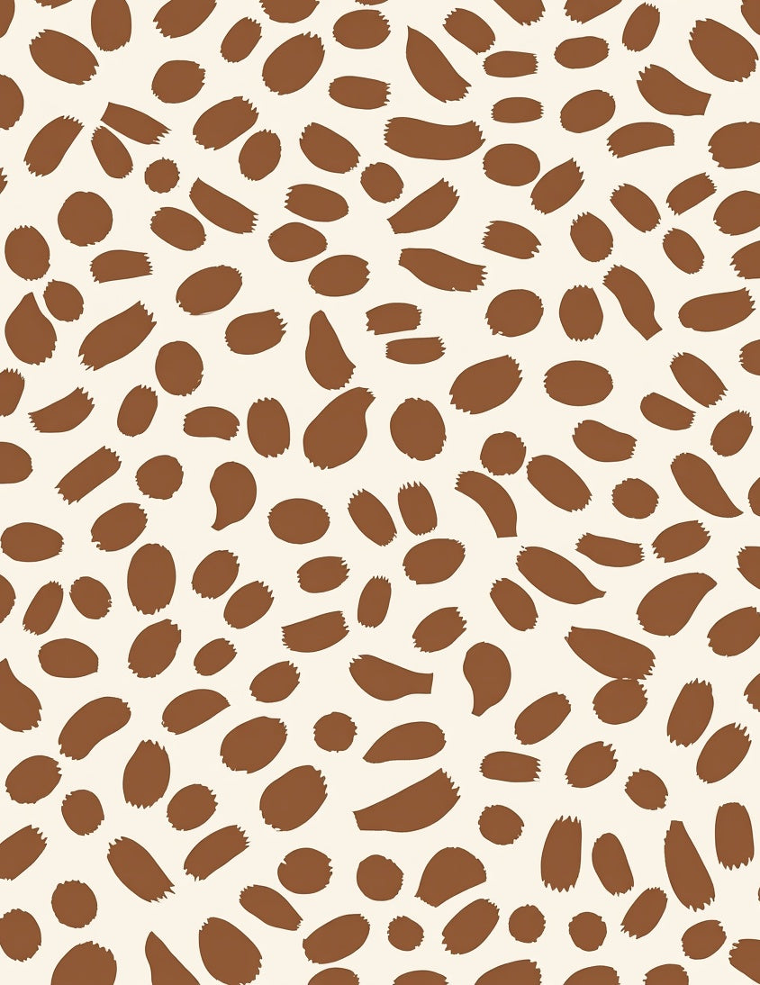 Chic Brown Spots Pattern Rug