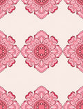 Pink Mandala Patterned Rug