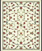 Intricate Floral Vine Pattern Rug